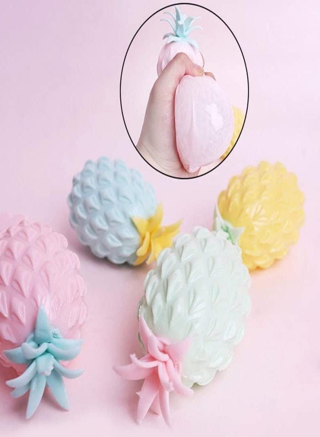 SUNBEET Stress Relief Squishy Toy Big Pineapple Fruit Squishies Fidget Stress Ball Squeeze Balls for Adults | Soft Slime Toy for Kids Stress Ball for Pressure Relieve (Pack of 1) - Image 3